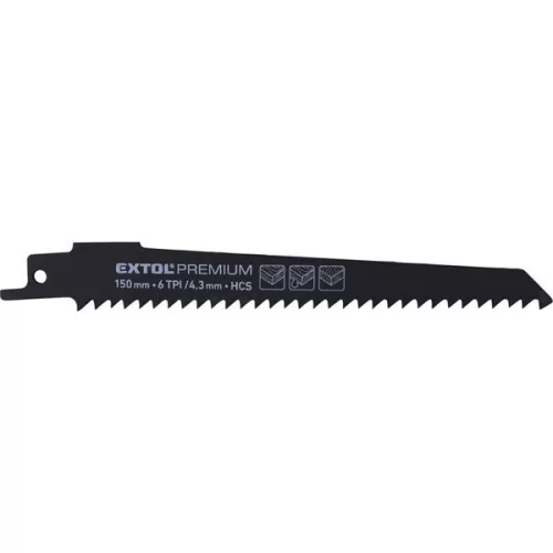 Extol Premium szablyafűrészlap készlet, 3db, Bosch befogás, 150 mm, 6T