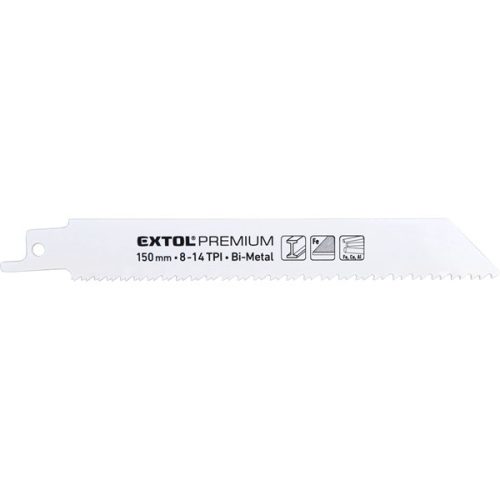 Extol Premium szablyafűrészlap készlet, 3db,, 150 mm, 8-14T, Bimetal, fémhez