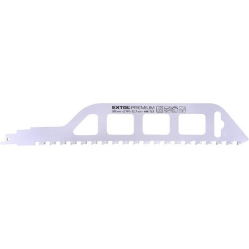 Extol Premium szablyafűrészlap 1db, Bosch befogás, HM/TCT fogak, 305 mm, 2T
