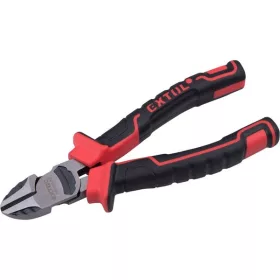 Extol Premium oldalcsípő fogó, 190mm, duál vörös/fekete TPR nyél