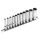 Extol Premium hosszított Multi Lock dugófej készlet 1/4", 11 darabos