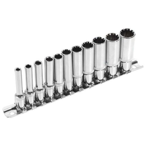 Extol Premium hosszított Multi Lock dugófej készlet 1/4", 11 darabos