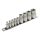 Extol Premium dugófej készlet, e-torx 1/4"×5db (E5-E6-E7-E8-E10), 1/2"×4db, (E12-E14-E16-E18)