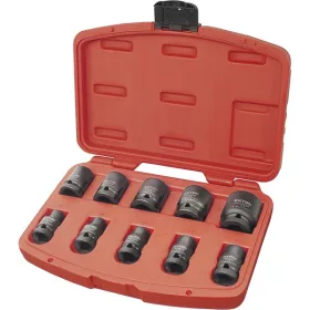 Extol Premium gépi dugófej készlet 1/2", 10db, 9-27mm × 37 mm