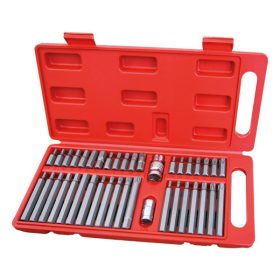Extol Premium BIT készlet 40 db HEX-TORX-XZN, 10mm, CrV, műanyag dobozban