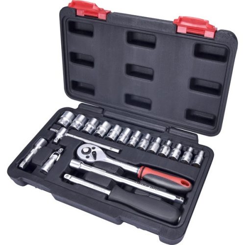 Extol Premium dugókulcs készlet CV, 45fog 1/4", 19db