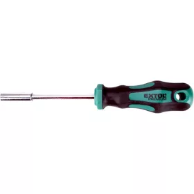 Extol Premium csavarhúzó markolat, mágneses csavarbehajtóval CV, 1/4"×100mm