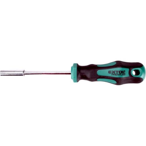 Extol Premium csavarhúzó markolat, mágneses csavarbehajtóval CV, 1/4"×100mm