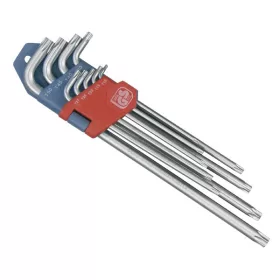 Extol Premium torx kulcs készlet 9db, extra hosszú T10-T50, 90-225mm