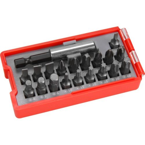 Extol Premium behajtó készlet 20 db C.V., lapos 3-6, PH1-3, PZ1-3, HEX 4-6mm, T10-40
