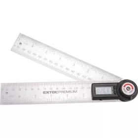 Extol Premium digitális szögmérő-vonalzó, szög- és hosszmérésre, 0-360°