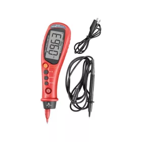 Extol Premium digitális multiméter, toll típusú Amper/Volt/Ohm mérő, CE, 2 db 1,5V AAA elem