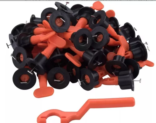 Extol Premium lapszintező készlet 50 db csavaros talp + 1 db kulcs, többször használható