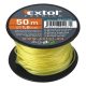 Extol Premium kőműves zsinór, sodort; PE, 1,7mm×50m, sárga, orsón