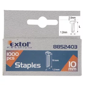 Extol Premium szeg fejjel profi tűzőgéphez 1000db 10mm (2,0×1,2mm)
