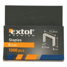 Extol Premium tűzőgépkapocs (11,3×0,52×0,7) 8mm, 1000db