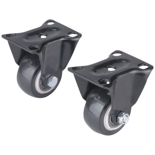 Extol Premium ipari kerék 2 db, fix, fekete PVC, 40mm