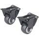 Extol Premium ipari kerék 2 db, fix, fekete PVC, 40mm