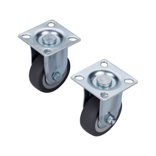 Extol Premium ipari kerék 2 db, fix, szürke gumi, 50mm