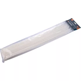 Extol Premium kábelkötegelő 7,6×540mm 50db, fehér nylon UV-, sav- és lúgálló