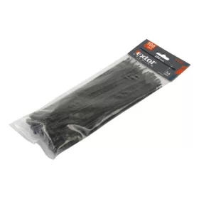 Extol Premium kábelkötegelő 3,6×280mm 100db, fekete nylon