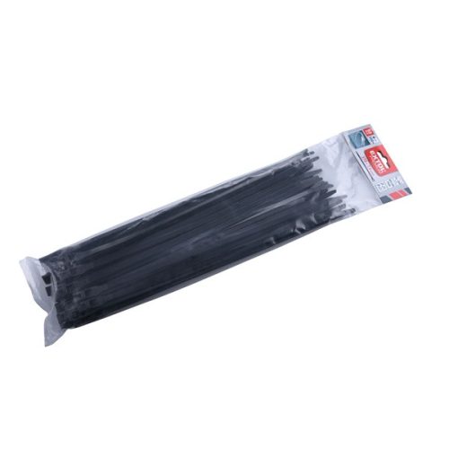Extol Premium kábelkötegelő 7,6×370mm 50db, EXTRA, fekete nylon UV-, sav- és lúgálló