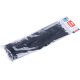 Extol Premium kábelkötegelő 7,2×400 mm 100db, többször használható (oldható) fekete nylon UV-,