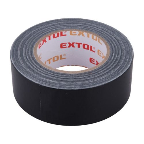 Extol Premium ragasztószalag textiles, fekete, 50mm×50m