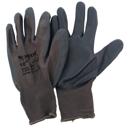 Extol Premium kötött kesztyű szürke nylon, 10-es méret
