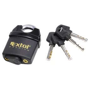 Extol Premium biztonsági lakat, festett, vízálló, 4db kulcs 60mm