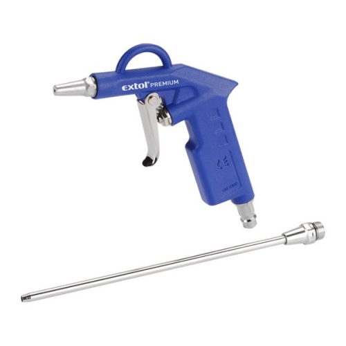 Extol Premium lefuvató pisztoly, 1/4" tömlőcsatlakozó, 21cm fúvókával, max. 8 Bar,