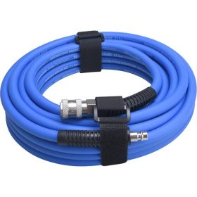 Extol Premium légtömlő egyenes, 10m, kompresszorhoz, 1/4", 20 Bar, gyorscsatlakozókkal