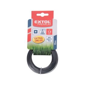 Extol Premium damil szegélynyíró géphez 1,6 mm, négyszög keresztmetszetű, dual power, 15m