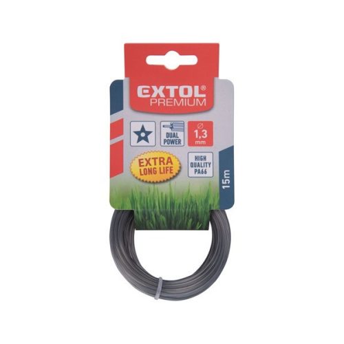Extol Premium damil szegélynyíró géphez 1,6 mm, csillag keresztmetszetű, dual power, 15m
