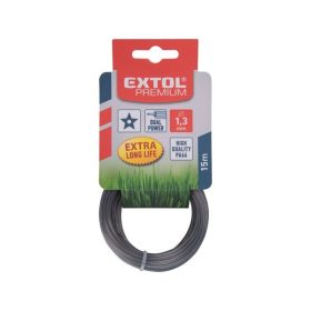 Extol Premium damil szegélynyíró géphez 2,4 mm, csillag keresztmetszetű, dual power, 15m