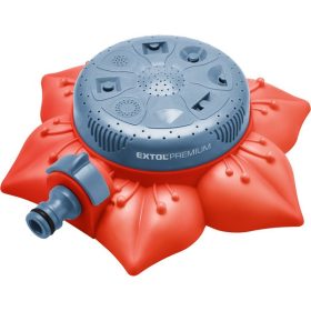 Extol Premium locsoló, virág alakú talapzat, 8 funkciós, műanyag kuplung csatlakozóval