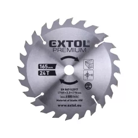 Extol Premium tartalék körfűrészlap a 8891822 géphez, 165×2,3×16mm, 24T