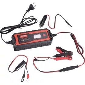 Extol Premium akkutöltő, autós, mikroprocesszoros, intelligens, 2/4 Amp, DC 12V/6V