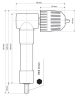 Extol Premium gyorstokmány, L-alakú, befogás: 0,8-10mm, csatlakozás 3/8", 24UNF (sarokfúró adapter)