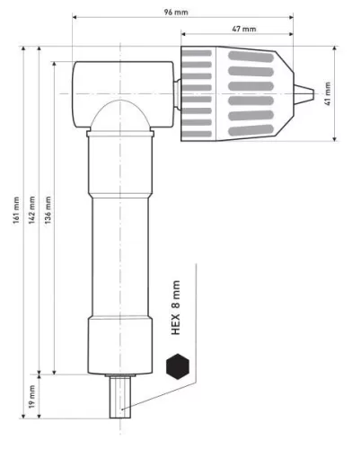 Extol Premium gyorstokmány, L-alakú, 0,8-10mm, 3/8", 24UNF