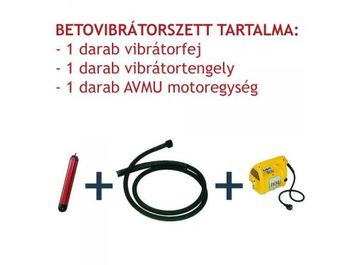 Enar betonvibrátor szett 1 fejjel AVMU
