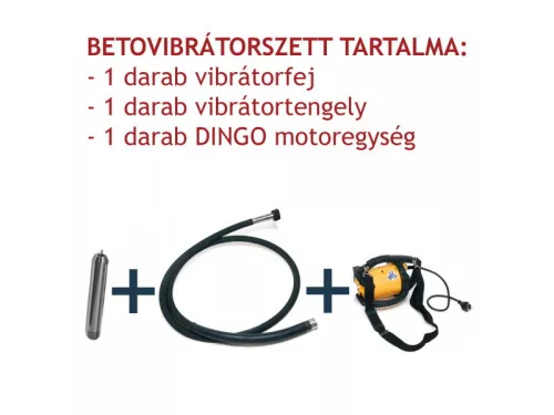 Enar betonvibrátor szett 1 db fej DINGO