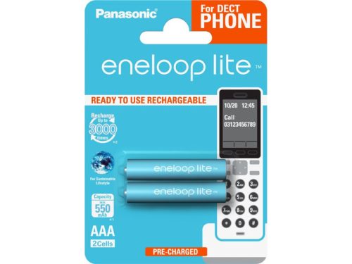 Panasonic AAA/mikro akkumulátor 1,2 V 550 mAh (2 db/cs) lite