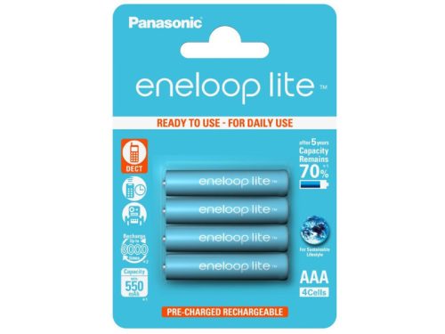 Panasonic AAA/mikro akkumulátor 1,2 V 550 mAh (4 db/cs) lite