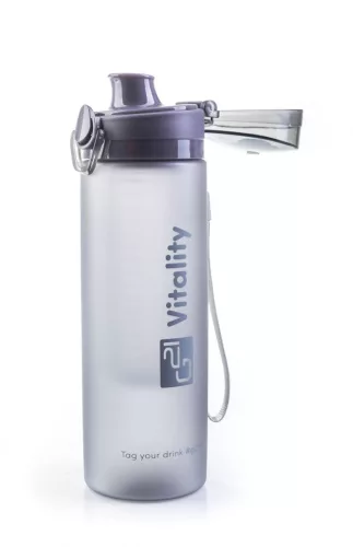 Smoothie/juice palack, 600 ml, jégszürke