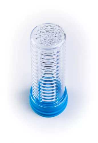 Smoothie/juice palack, 600 ml, jégkék