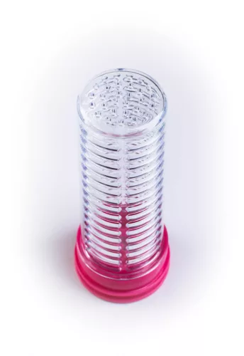 Smoothie/juice palack, 600 ml, jeges rózsaszín