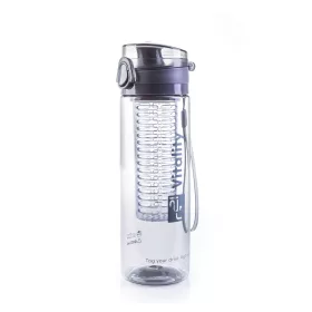 Smoothie/juice palack, 600 ml, szürke