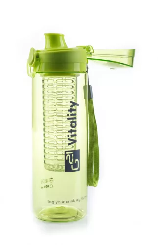 Smoothie/juice palack, 600 ml, zöld