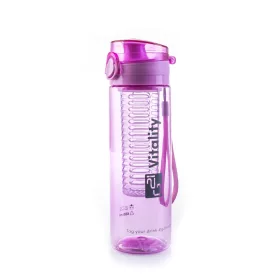 Smoothie/juice palack, 600 ml, lila